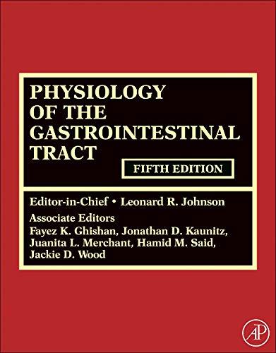 Physiology Of The Gastrointestinal Tract 2 Vols