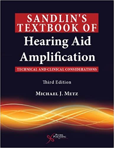 Sandlins Textbook Of Hearing Aid Amplification