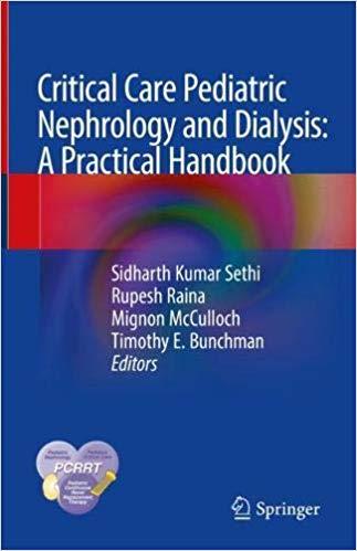 Critical Care Pediatric Nephrology And Dialysis